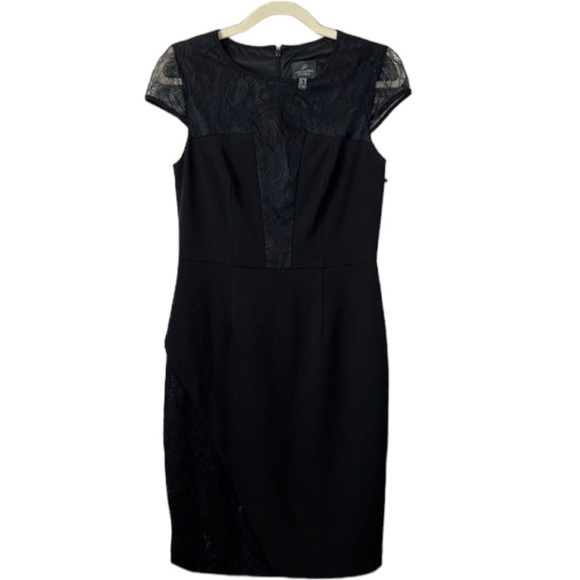 Adriana Papell Blace Lace Cocktail Dress Size 6 - Picture 1 of 11